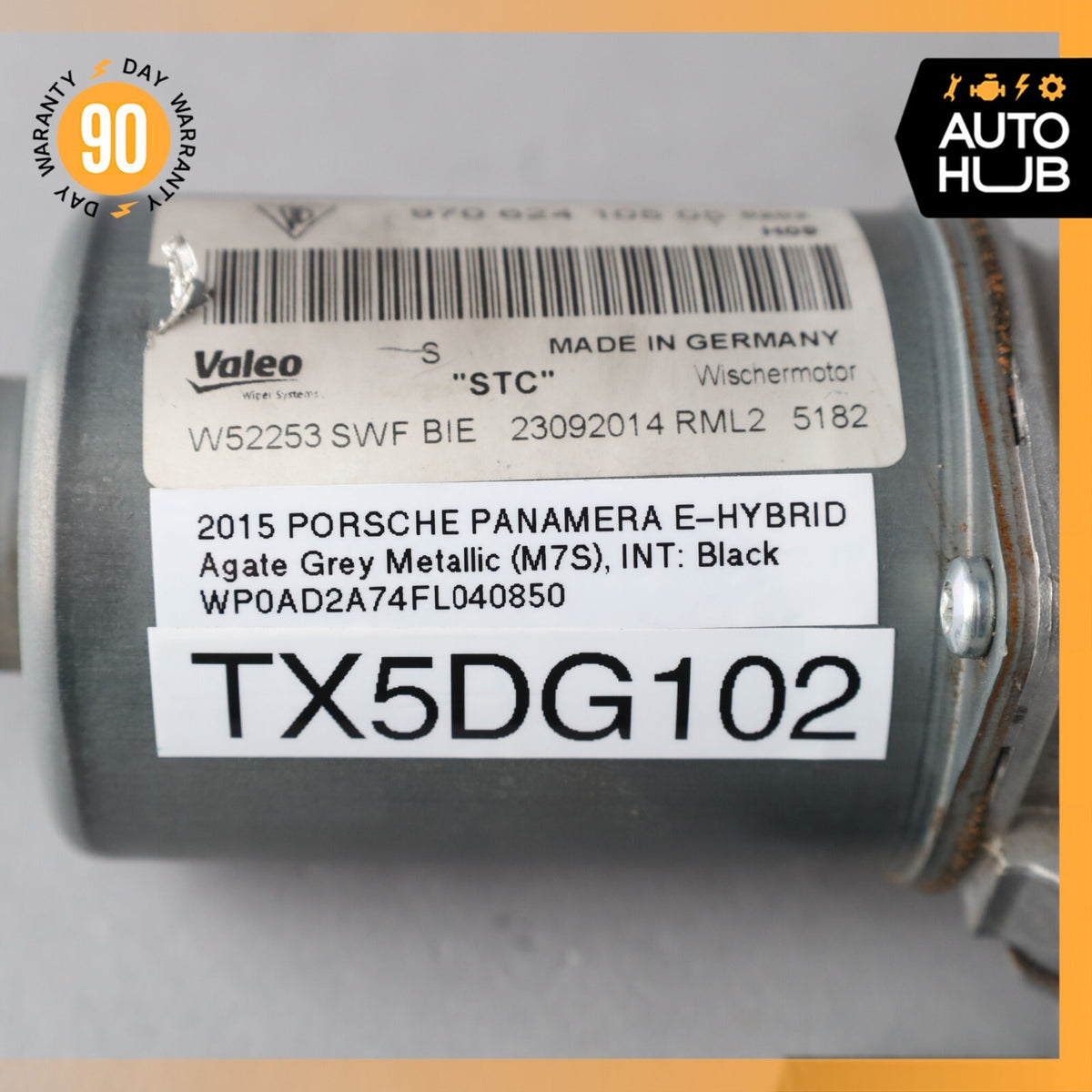 10-16 Porsche Panamera 970 E-Hybrid Windshield Wiper Motor 97062410505 OEM 86k - photo 11