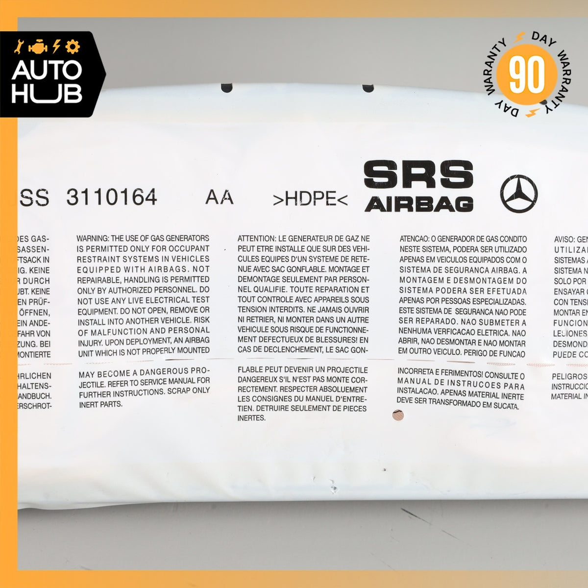 10-17 Mercedes W207 E350 C350 Dashboard Right Passenger Side Airbag Air Bag OEM - photo 3
