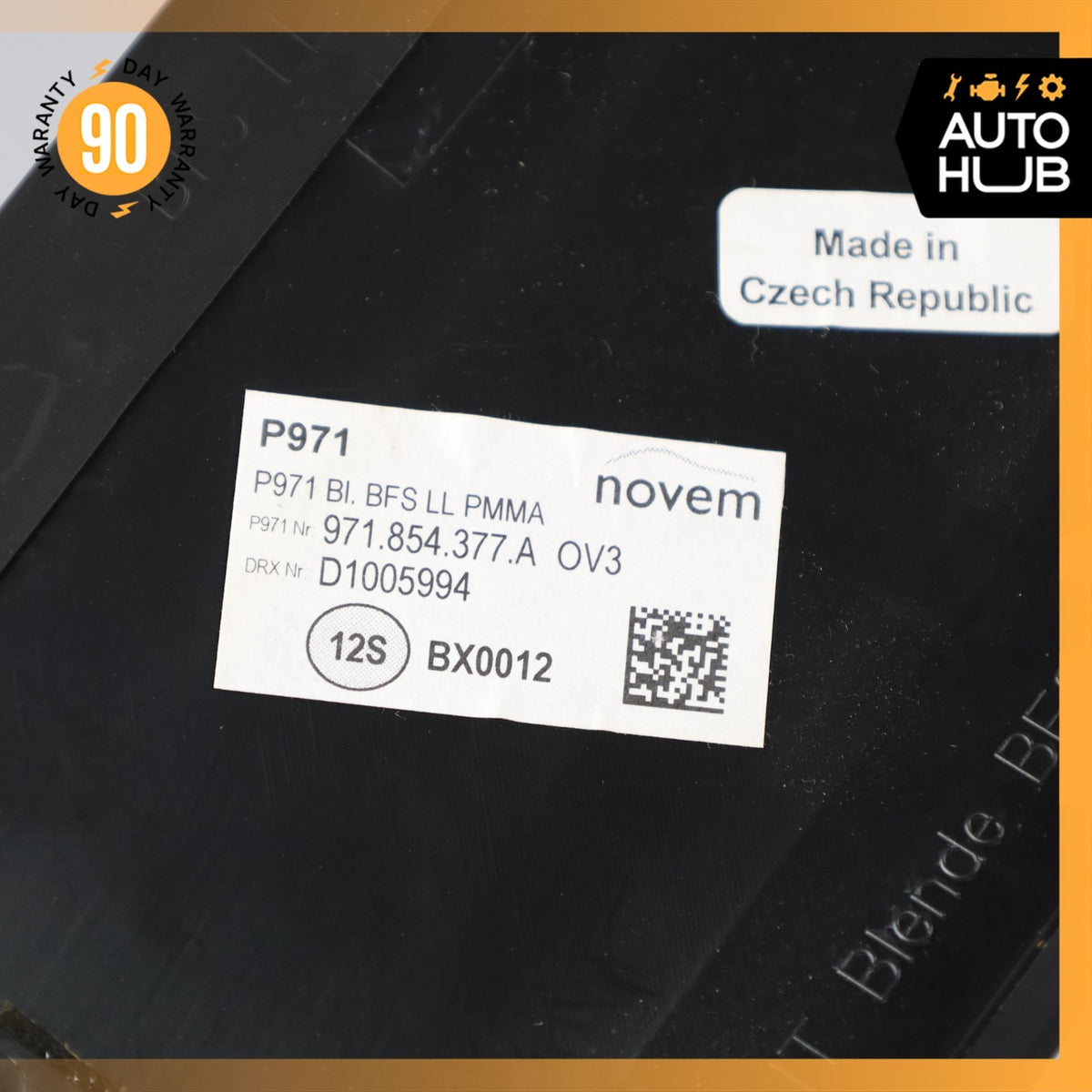 Porsche Panamera 971 Front Dashboard Right Cover Panel Molding Piano Black OEM - photo 11