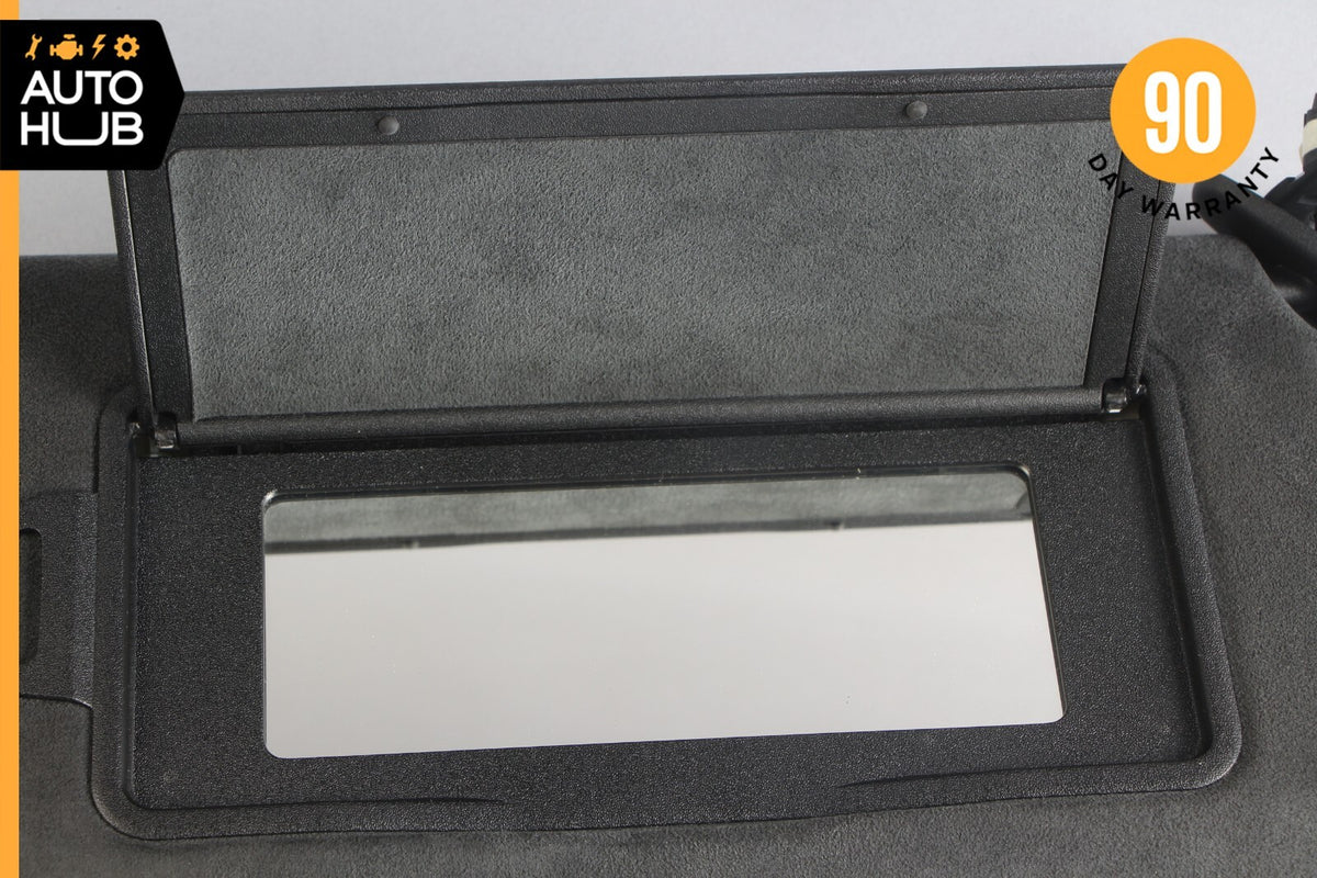 Mercedes W216 CL63 CL550 Right Side Sun Visor Shade Sunvisor Black Suede OEM 44k - photo 7