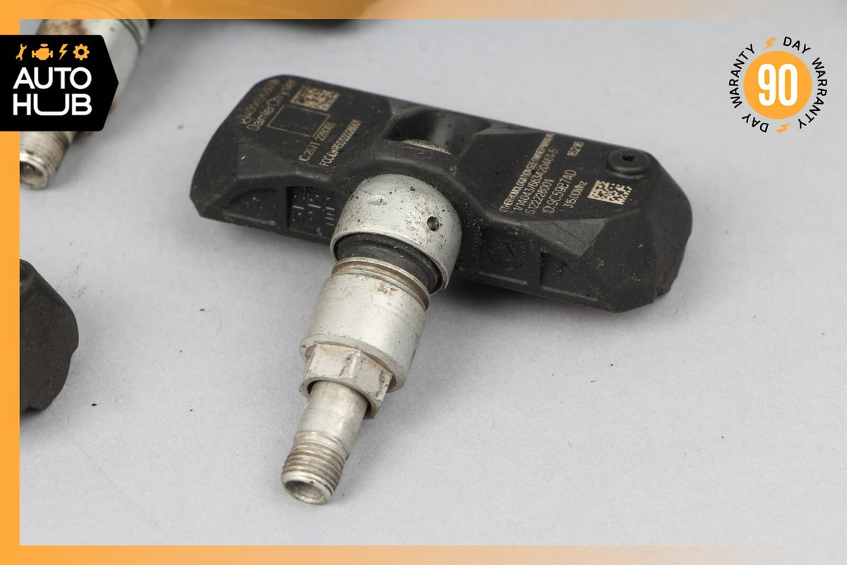 06-11 Mercedes W221 S600 S550 TPMS Tire Pressure Sensor 315 Mhz Set of 4 OEM - photo 4