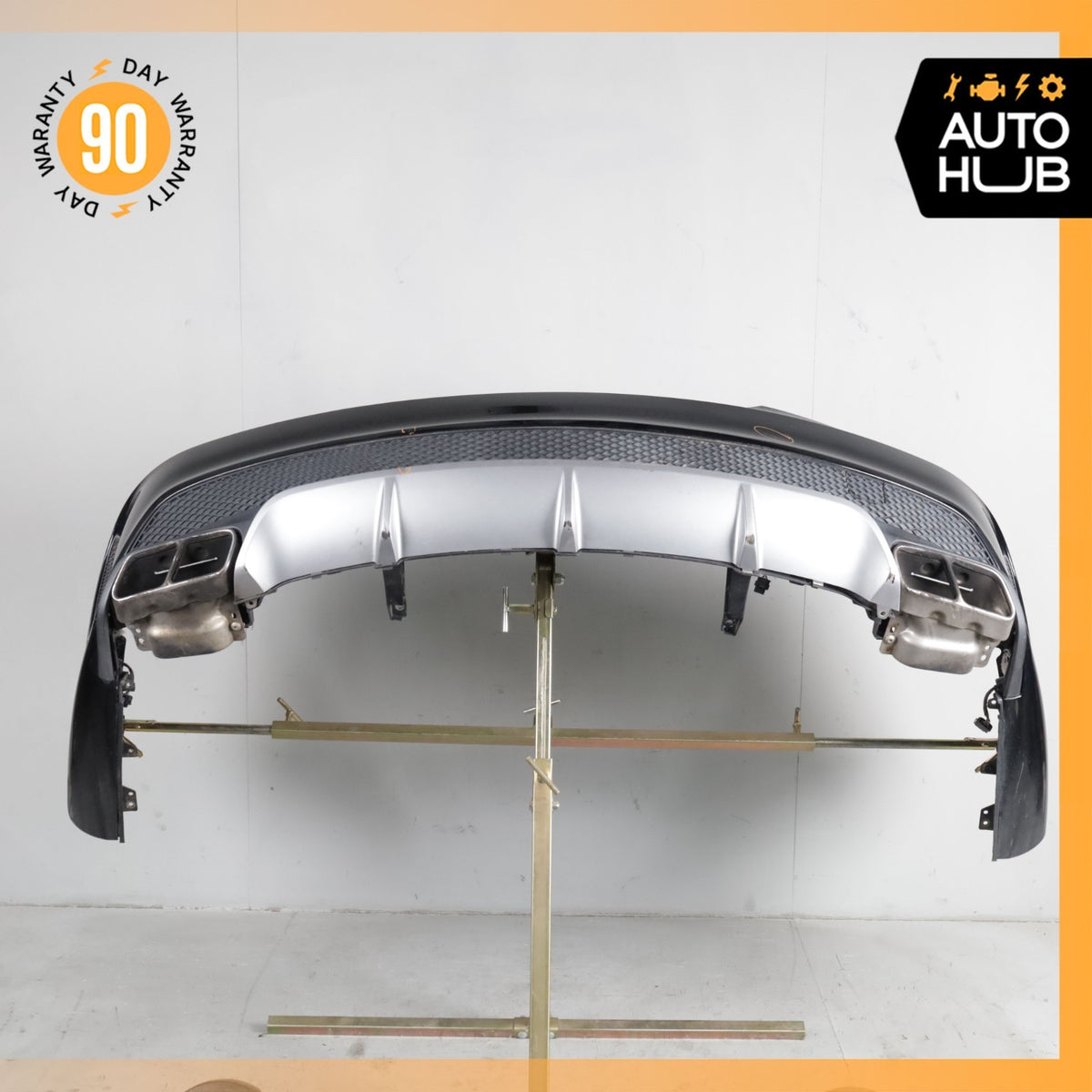 14-16 Mercedes W117 CLA45 AMG Sport Rear Bumper Cover Assembly Night Black OEM - photo 14