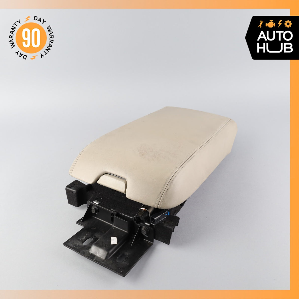 04-06 Cadillac XLR Center Console Arm Rest Armrest Storage Beige OEM - photo 1