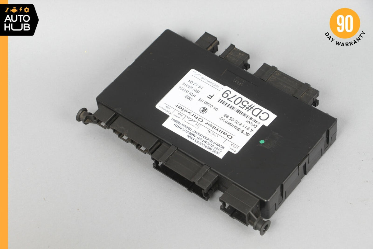03-12 Mercedes W211 E500 CLS550 E320 ML500 Seat Control Module Left Side OEM - photo 3