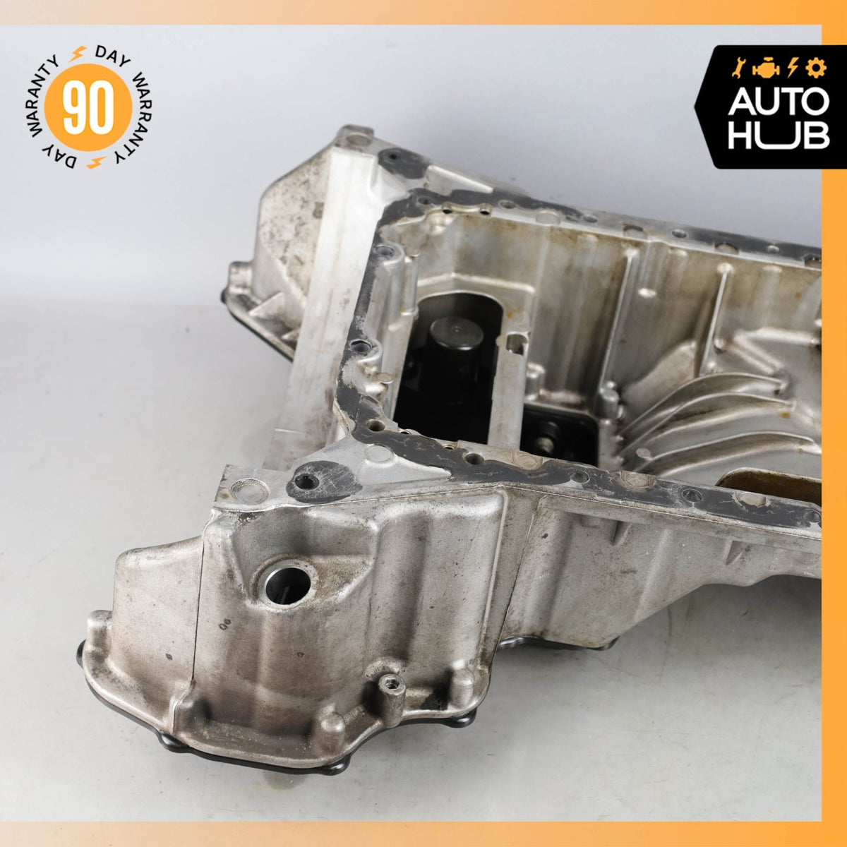 07-12 Mercedes R230 SL550 CLS550 E550 CLK550 Upper & Lower Oil Pan Section OEM - photo 7