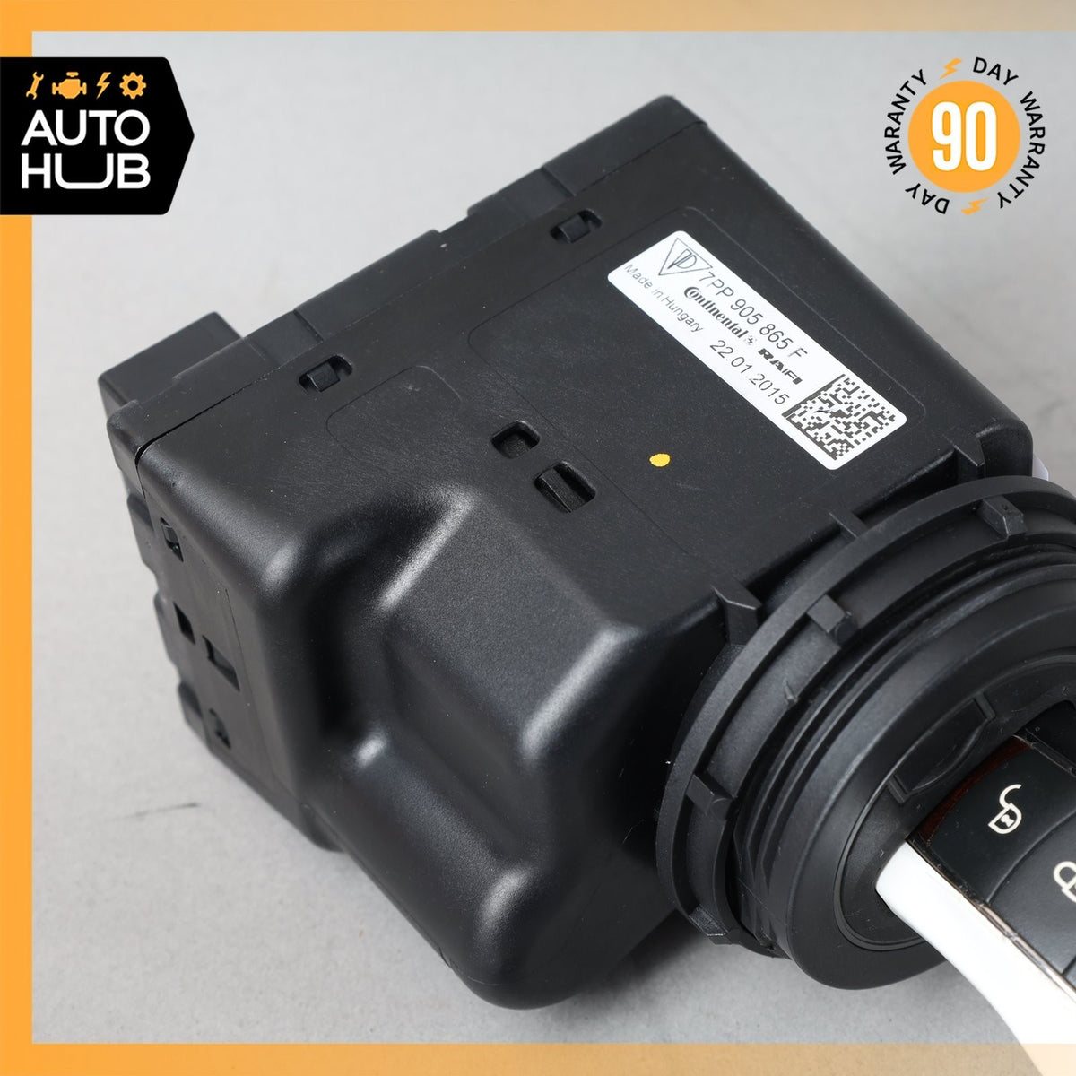 11-18 Porsche Cayenne 958 E-Hybrid Start Ignition Switch Module w/ Key OEM - photo 4
