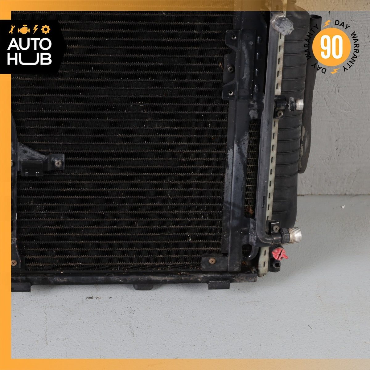 92-93 Mercedes W140 300SE Engine Water Cooling Radiator A/C Condenser Cooler OEM - photo 13