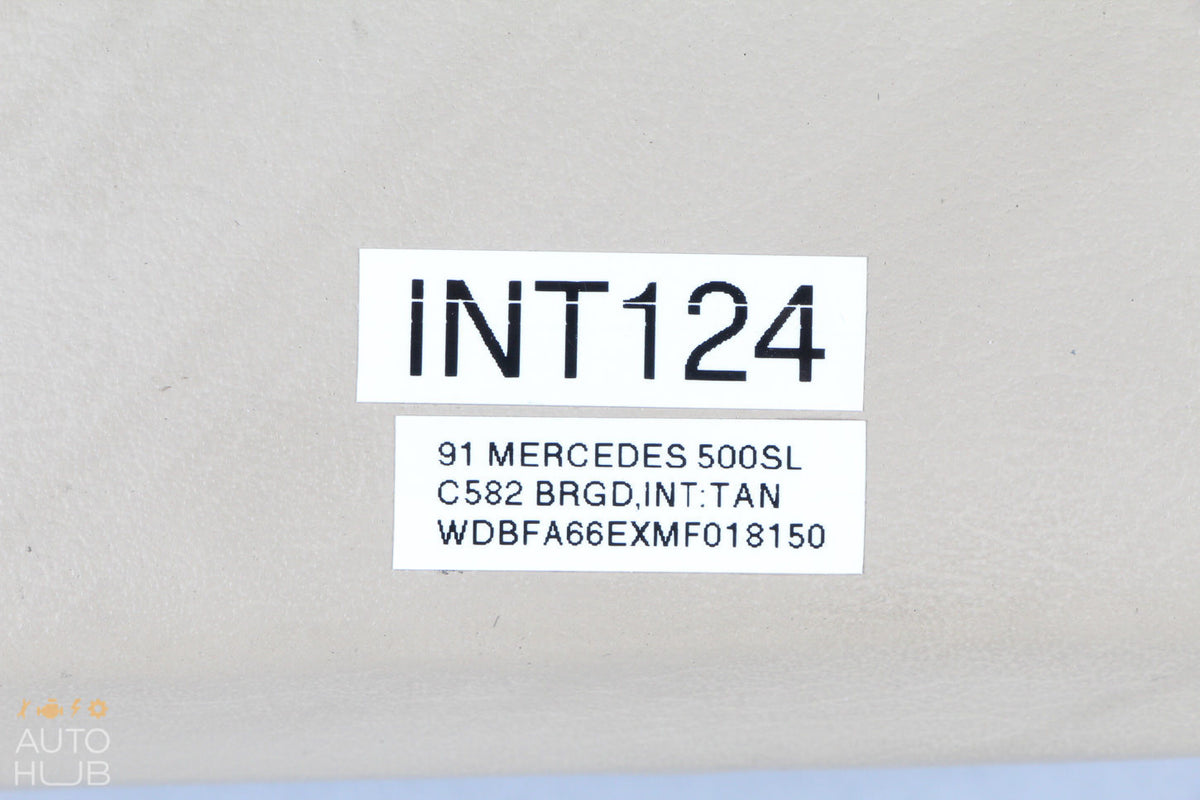 90-95 Mercedes R129 300SL 500SL Front Left Driver Headrest Head Rest Tan OEM - photo 9