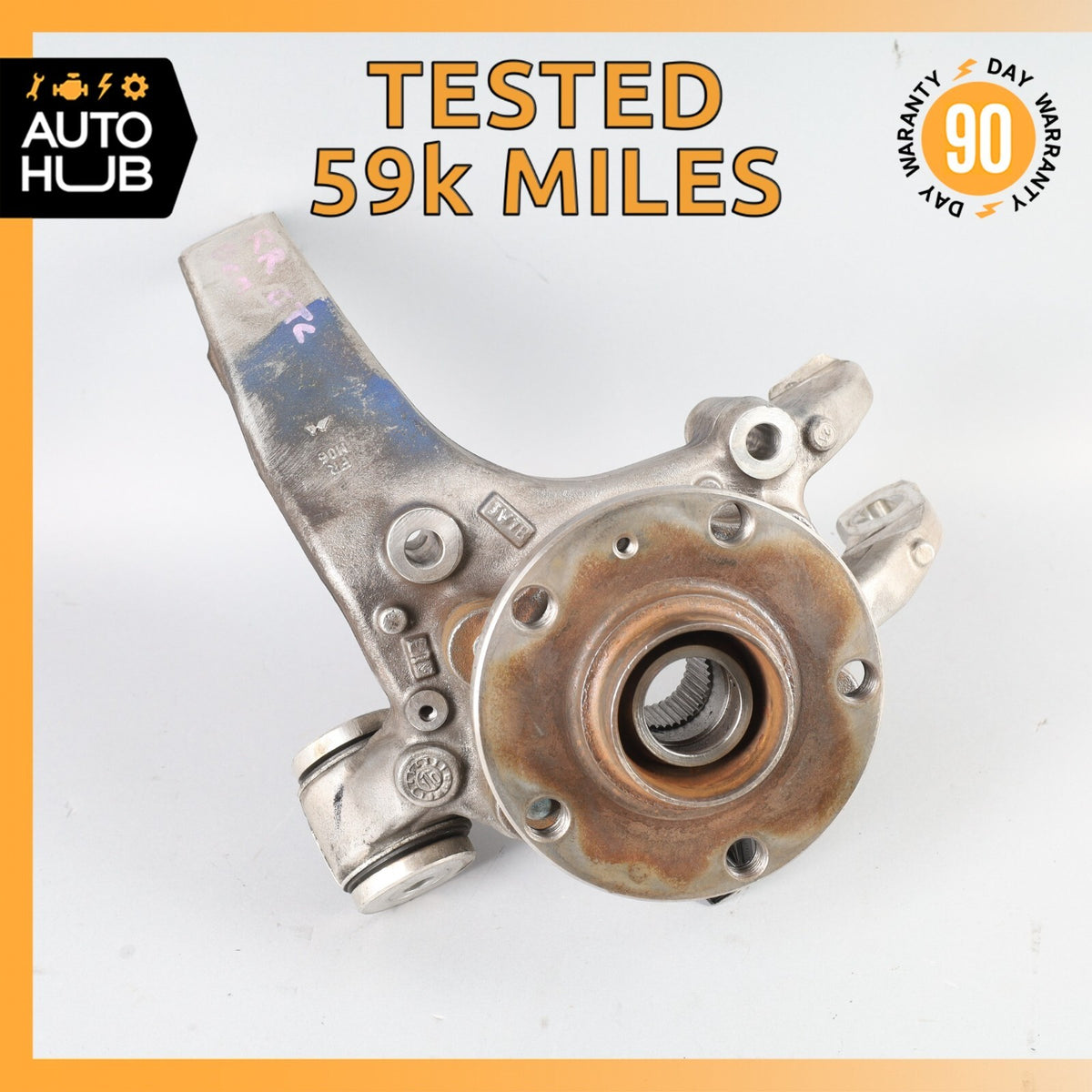 07-12 Bentley Continental GTC Rear Right Side Spindle Knuckle Hub OEM 59k - photo 1