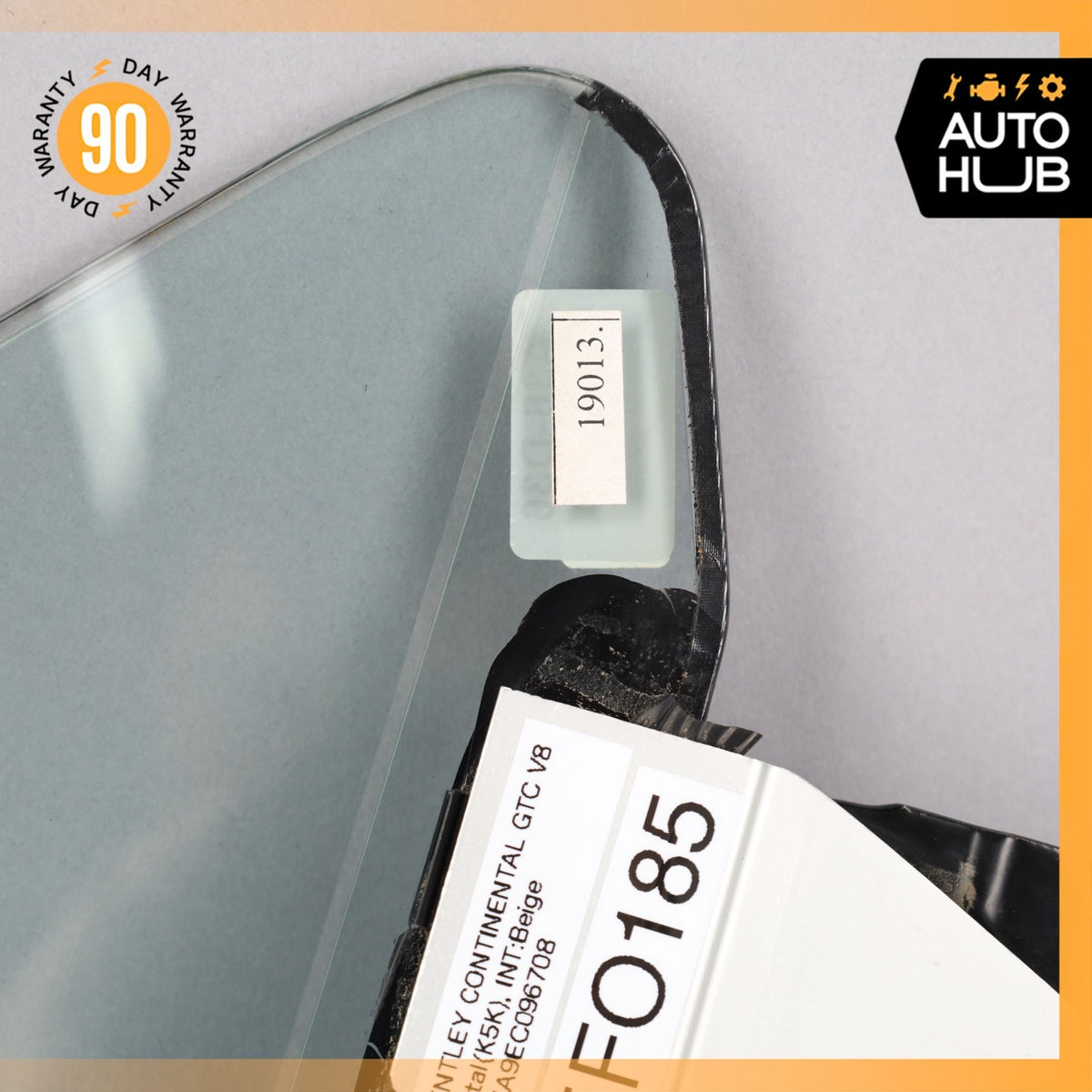 07-18 Bentley Continental GTC Front Right Side Door Vent Window Glass OEM 11k - photo 5