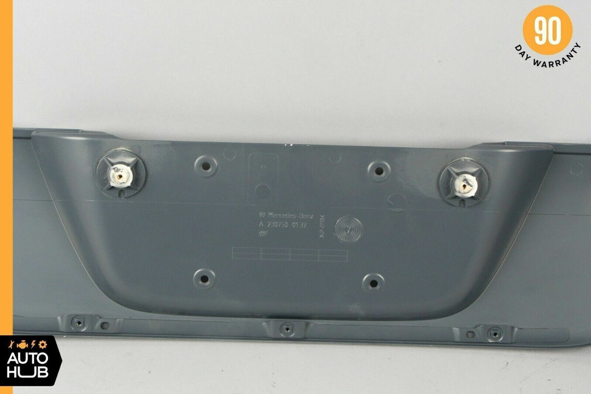 03-12 Mercedes R230 SL550 SL500 SL55 AMG Trunk Lid License Plate Holder OEM - photo 9