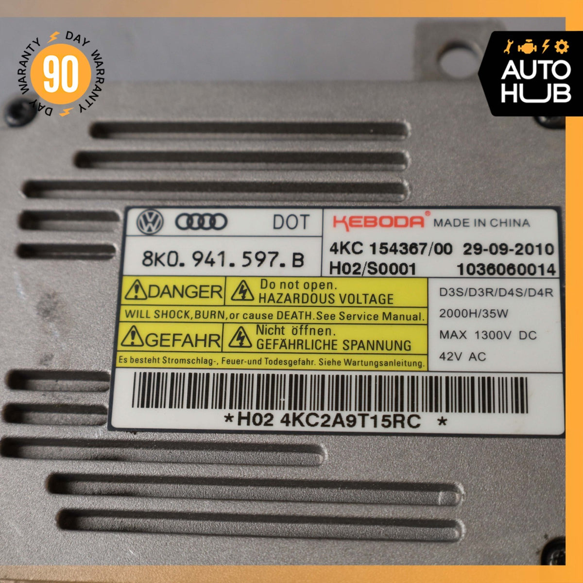 2012 Bentley Continental GT GTC Xenon HID Headlight Ballast Module Unit OEM 56k - photo 9