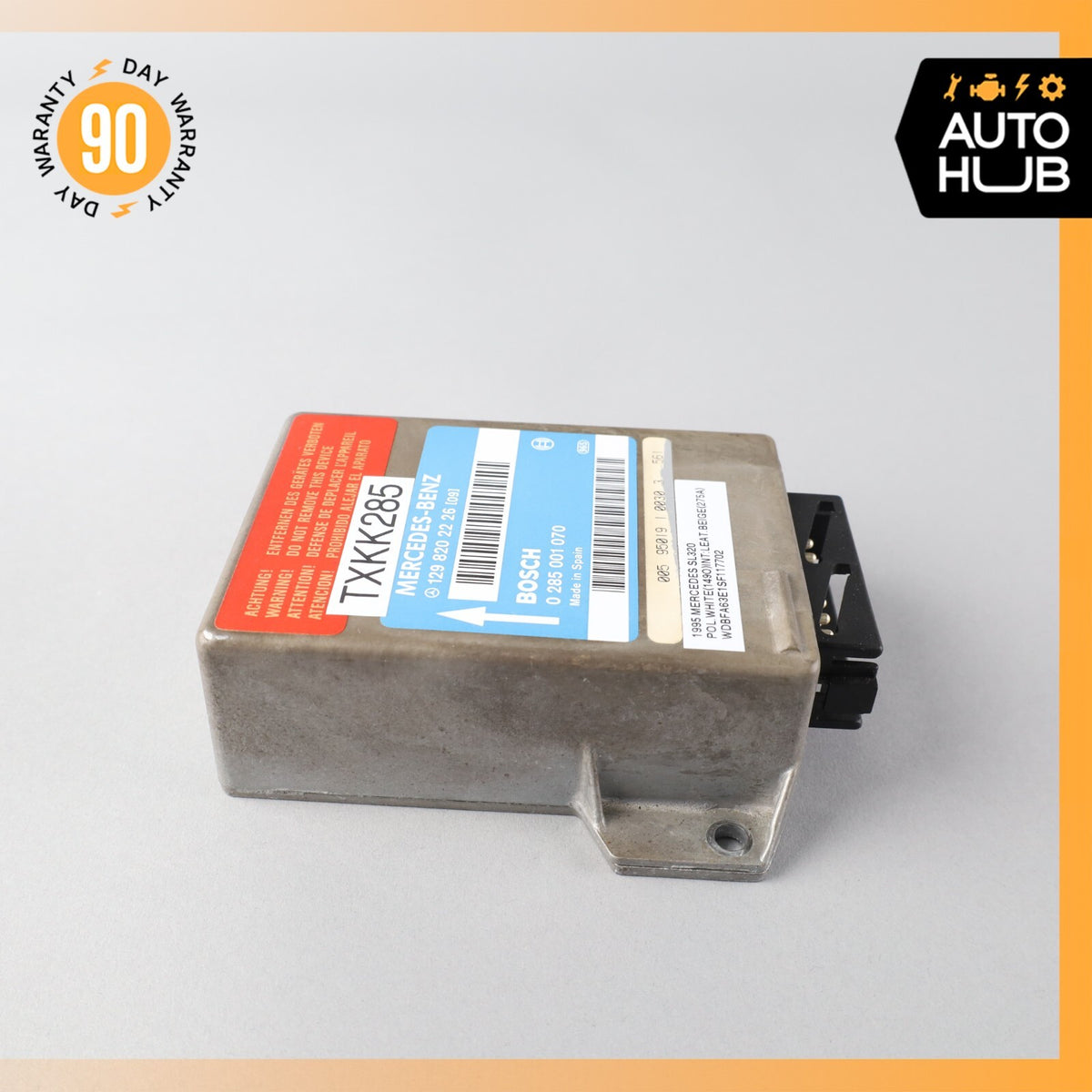 90-95 Mercedes R129 SL320 500SL Convertible Roll Bar Control Module OEM - photo 4
