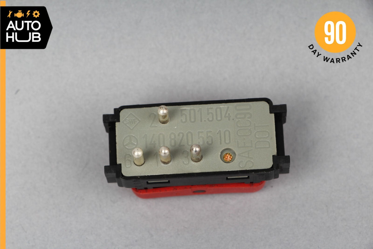 90-95 Mercedes R129 SL500 S500 Hazard Warning Light Switch Button 1408205510 OEM - photo 9