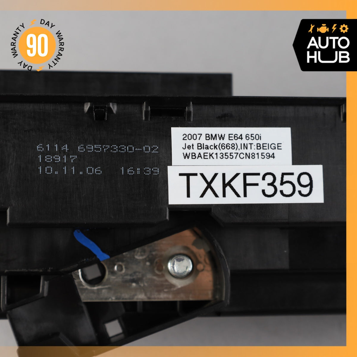 BMW E64 650i Front Dash Power Distribution Fuse Relay Box OEM 71k - photo 12