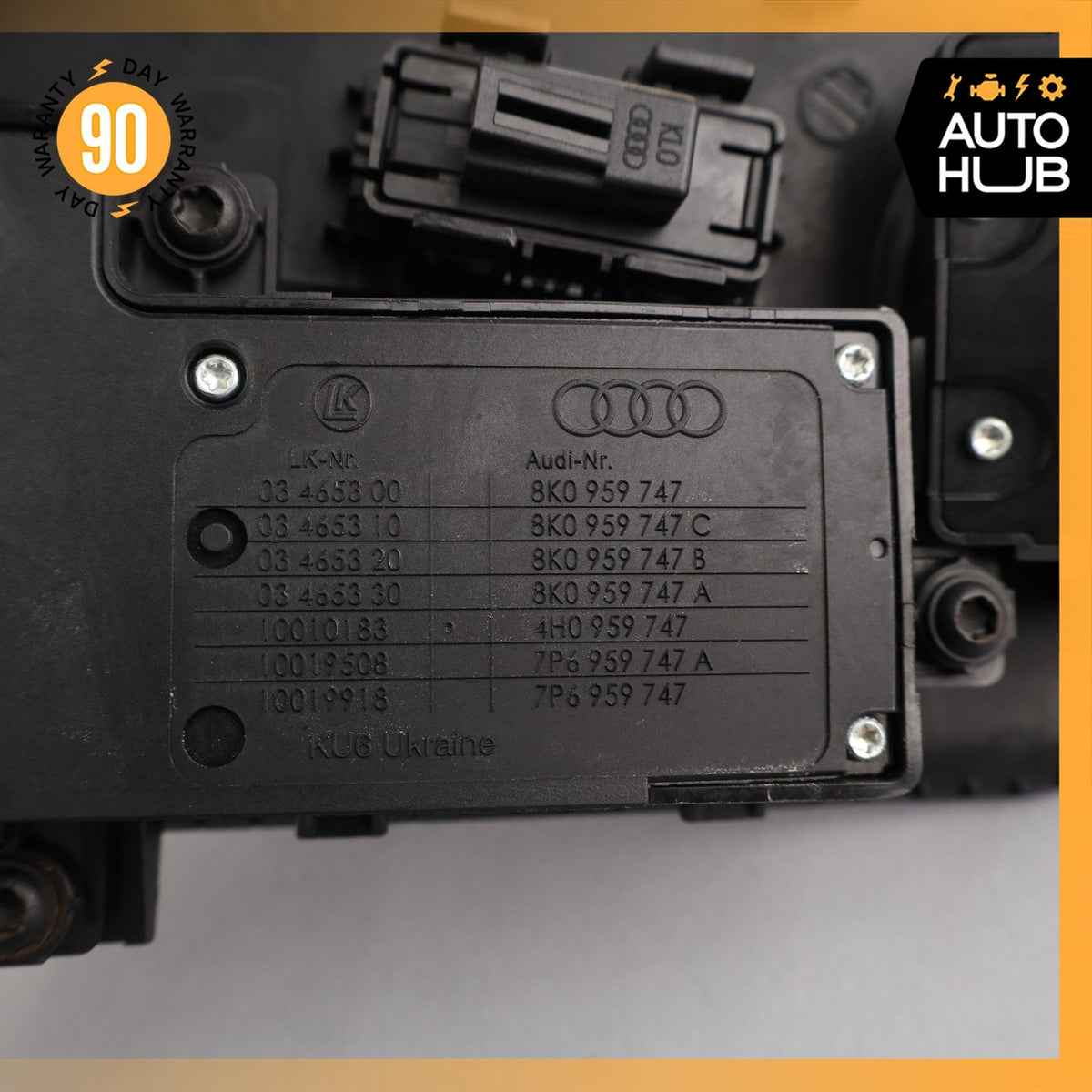 11-18 Audi D4 A8L Front Left Driver Seat Control Switch 8K0959747 OEM - photo 11
