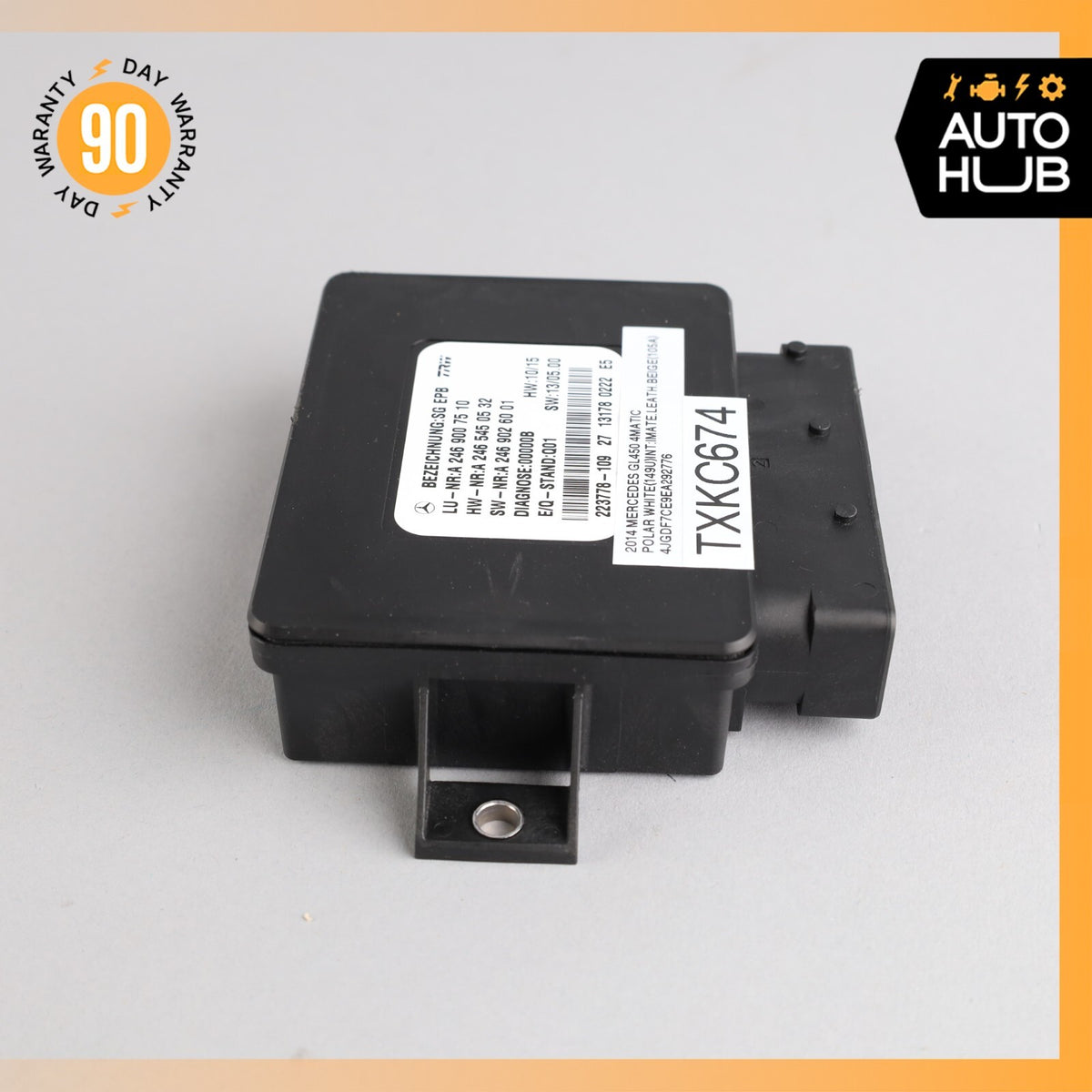 12-16 MercedesX166 GL450 SLK350 Hand Parking Brake Control Module Unit OEM - photo 4