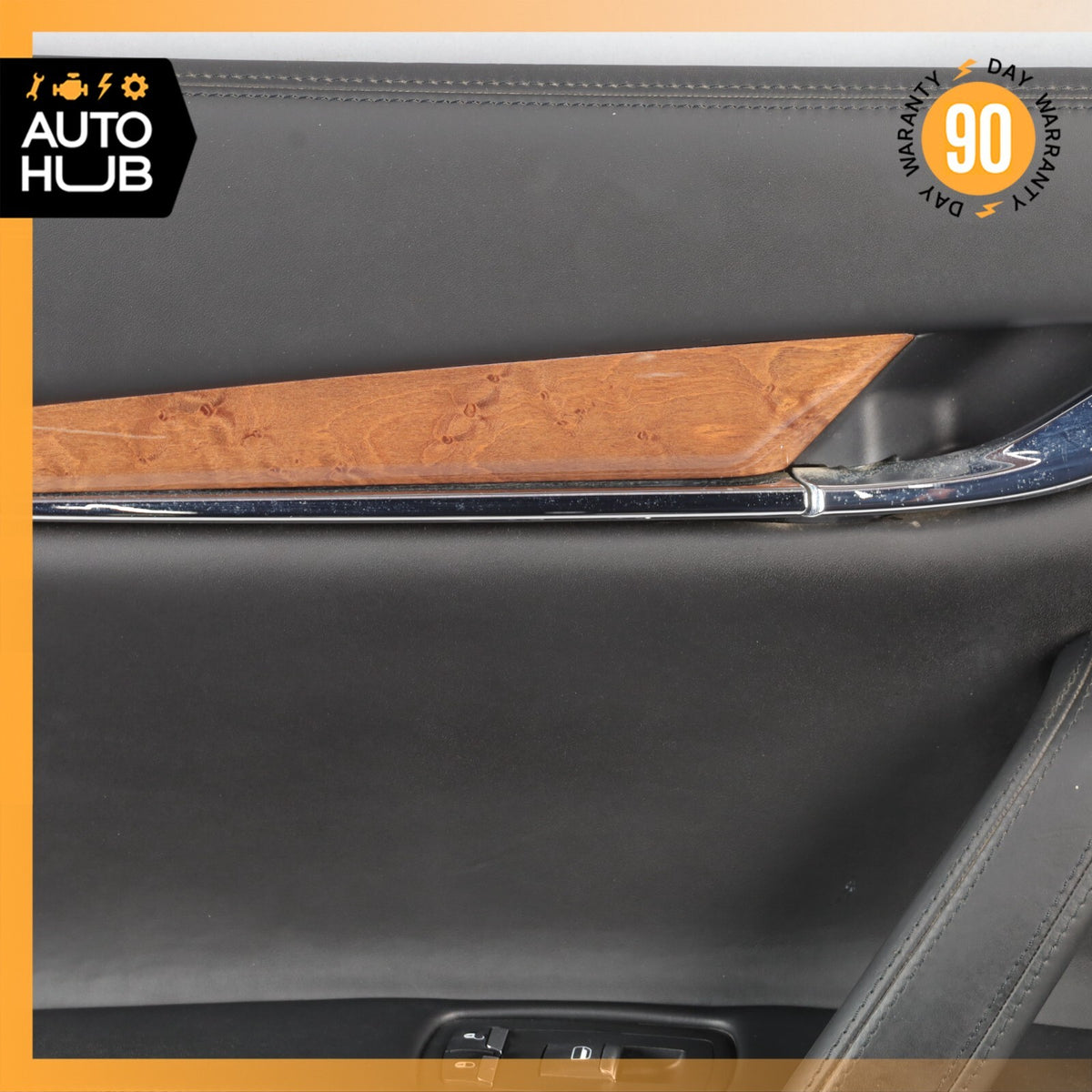 14-17 Maserati Quattroporte GTS M156 Rear Left Interior Door Panel Black OEM - photo 3