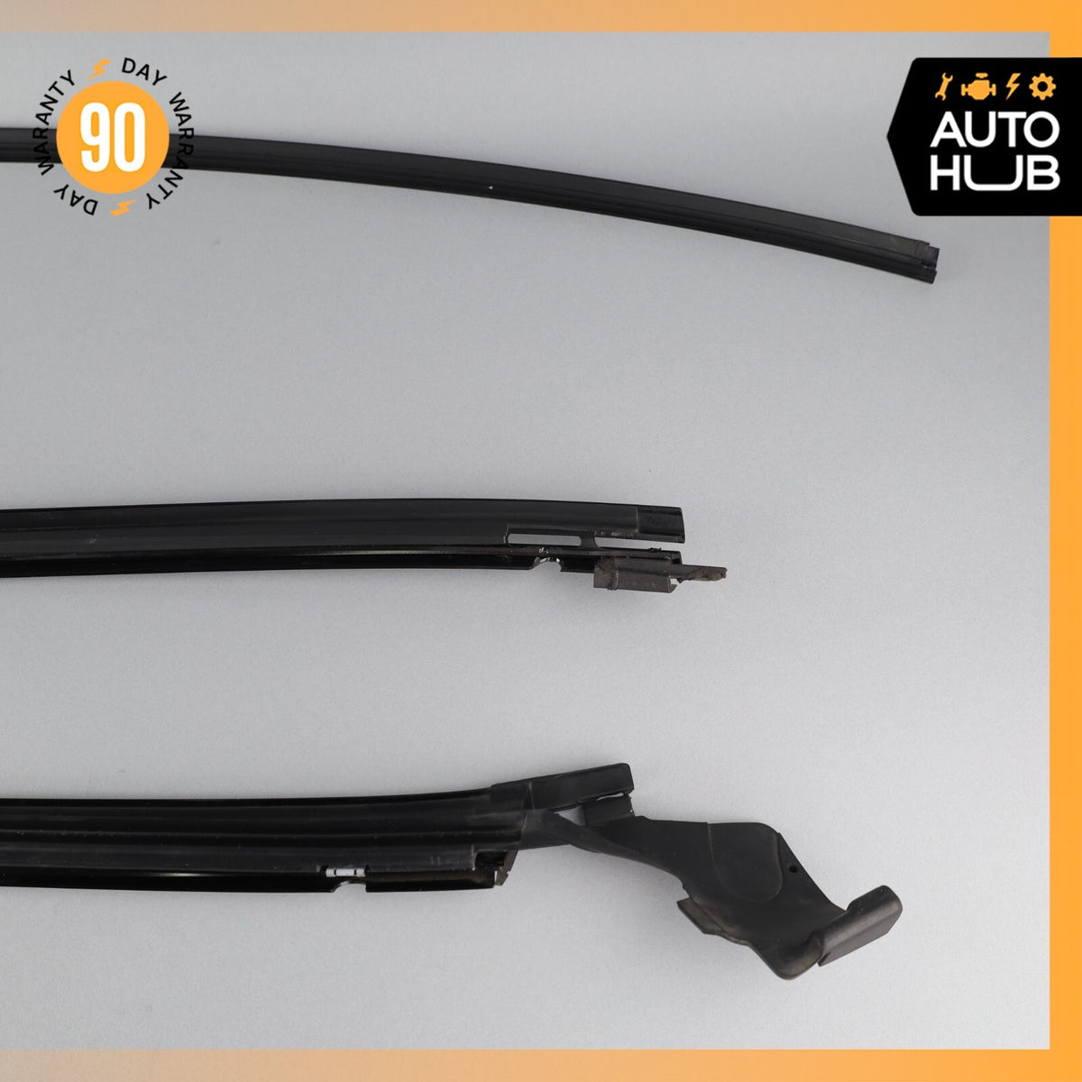 00-06 Mercedes W220 S600 S500 S55 AMG Front Window Glass Moulding Trim Set OEM - photo 11