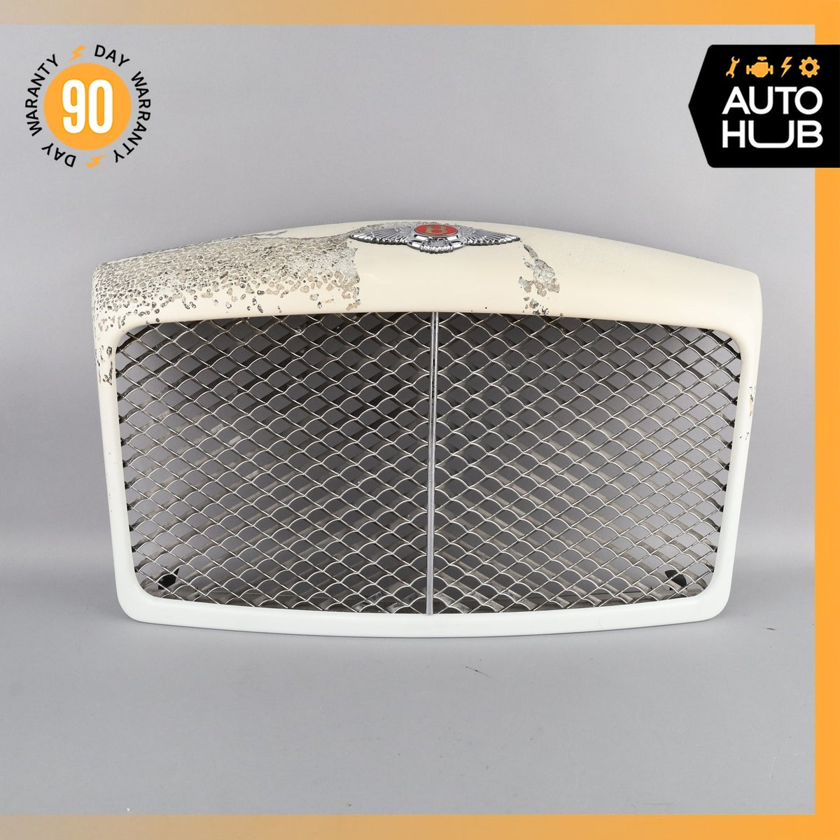 99-04 Bentley Arnage Hood Radiator Grille Grill White OEM 30k - photo 2
