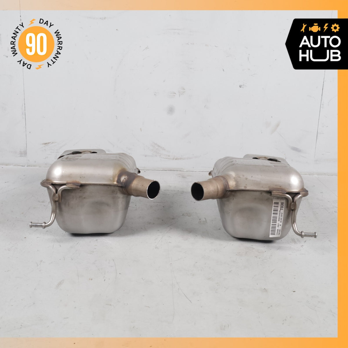 12-16 Mercedes R172 SLK350 M276 Exhaust Muffler Mufflers Right And Left OEM 30k - photo 15