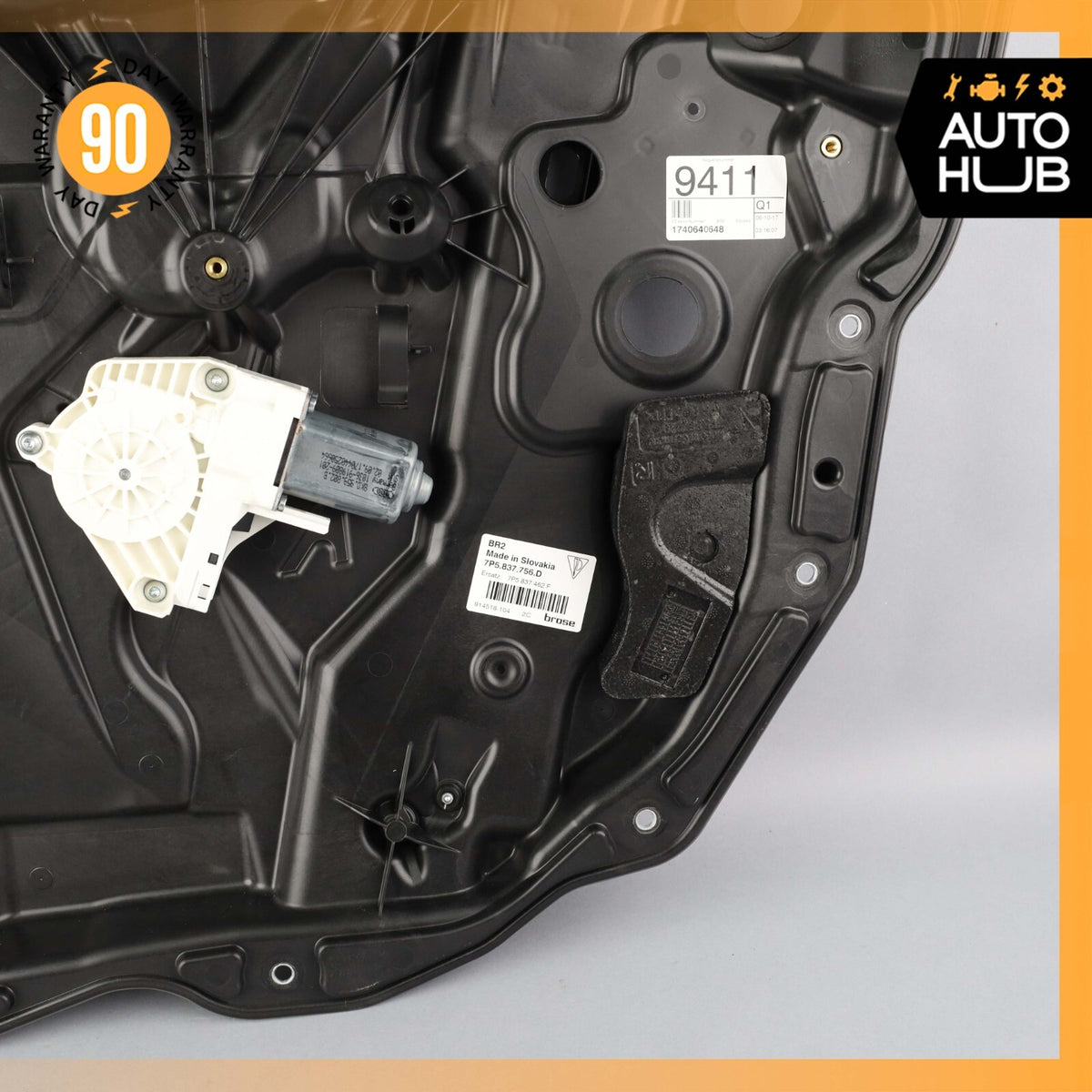 11-18 Porsche Cayenne 958 Hybrid S Front Right Door Window Regulator OEM 64k - photo 4