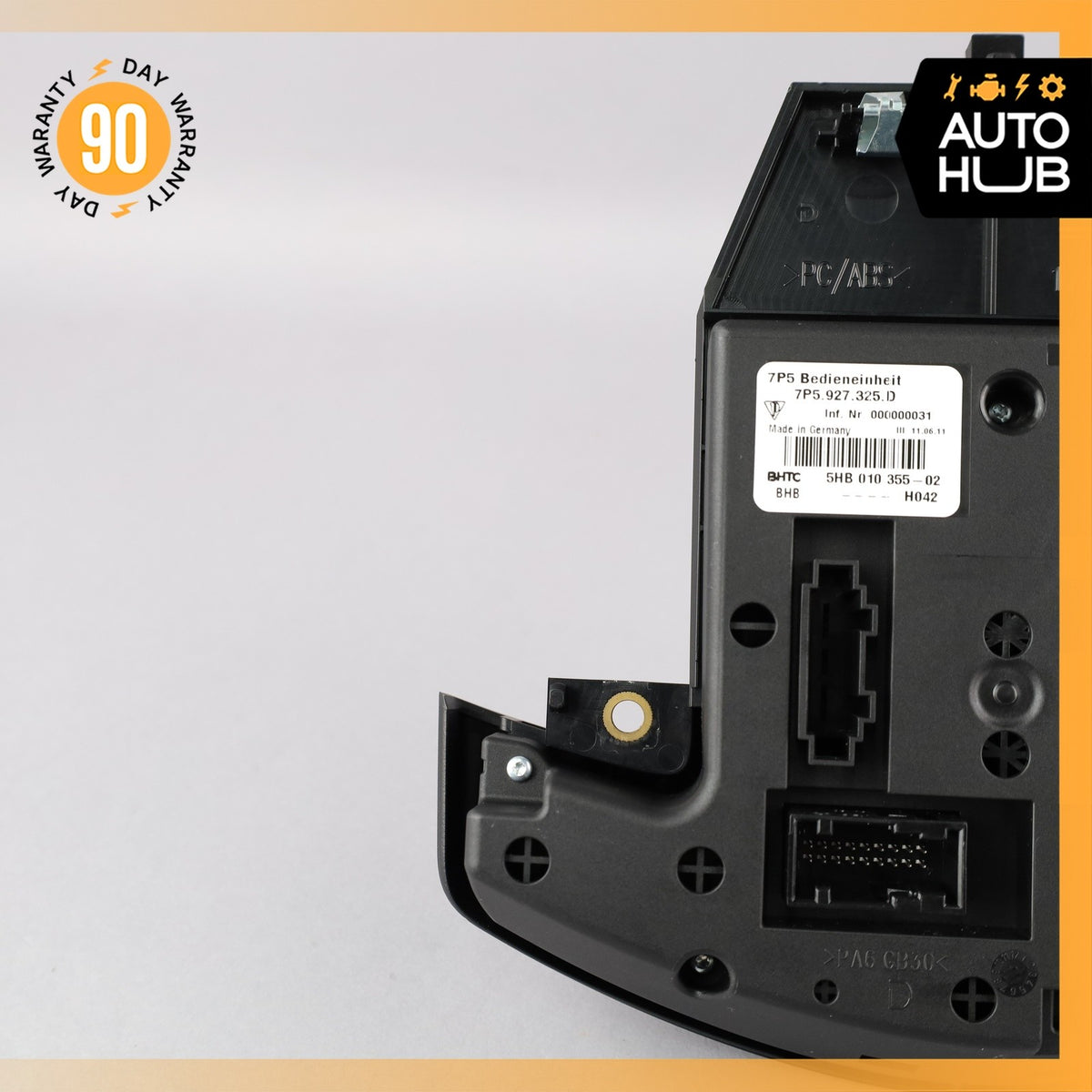 11-14 Porsche Cayenne 958 Rear Seat Heat Lock Switch Control Panel OEM - photo 6