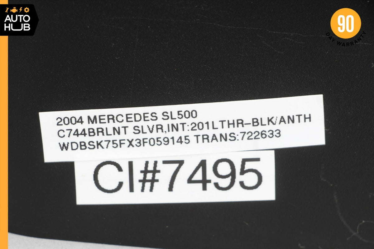 03-06 Mercedes R230 SL500 SL55 Steering Column Switch Clockspring Shroud OEM 52k - photo 13