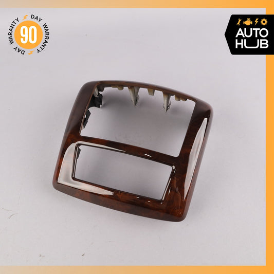 07-13 Mercedes W221 S400 S63 Center Console Rear AC Control Trim Bezel Wood OEM - photo 1