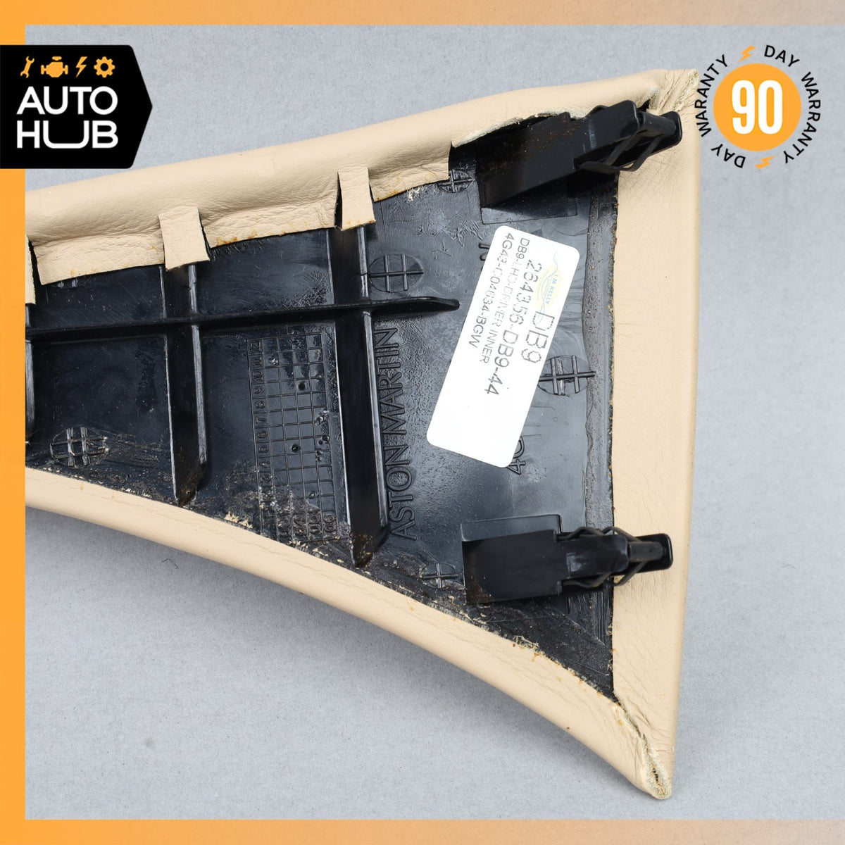 13-16 Aston Martin DB9 Left Side Dash Inner Panel Cover Trim Beige OEM 22k - photo 6