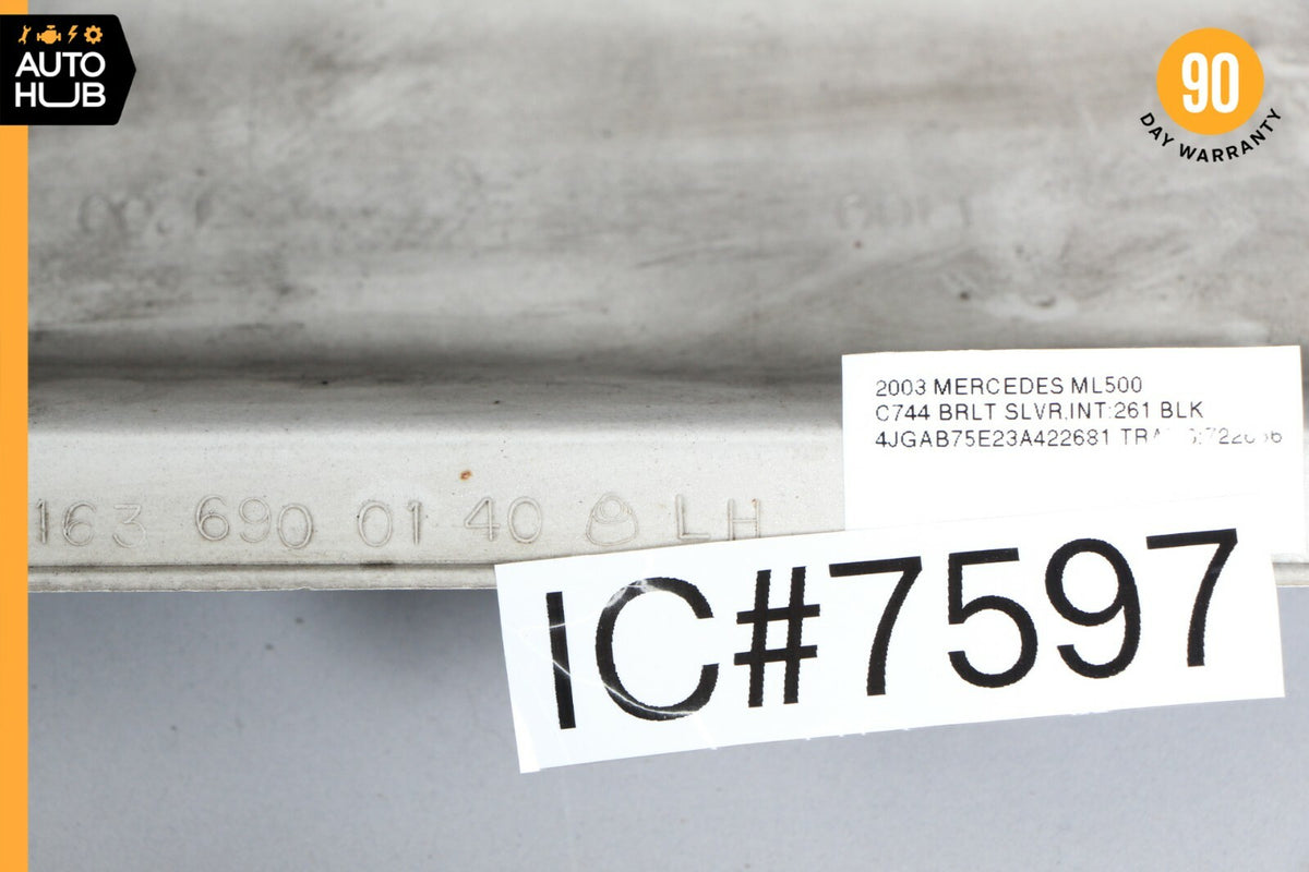 98-05 Mercedes W163 ML500 Base Rocker Panel Side Skirt Left Driver Silver OEM - photo 12