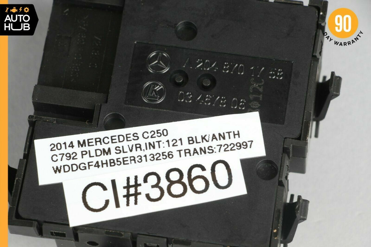 08-15 Mercedes W204 C250 GLK350 Front Right Passenger Seat Control Switch 57k - photo 8