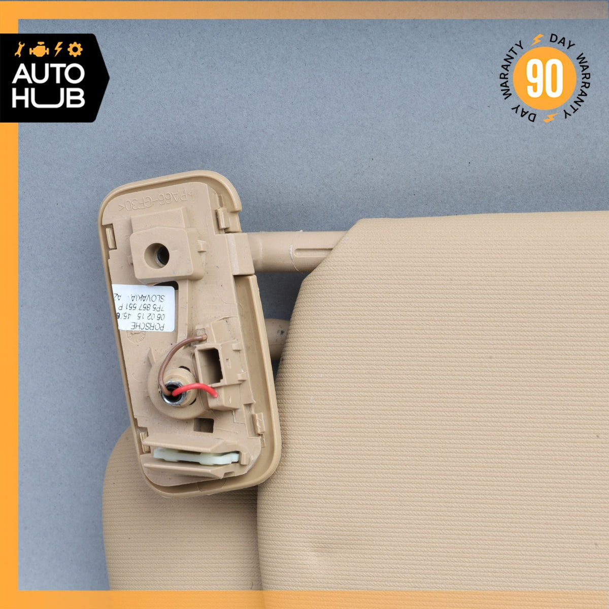 15-18 Porsche Cayenne 958 Sun Visor Sunvisor Front Left Luxor Beige OEM - photo 4