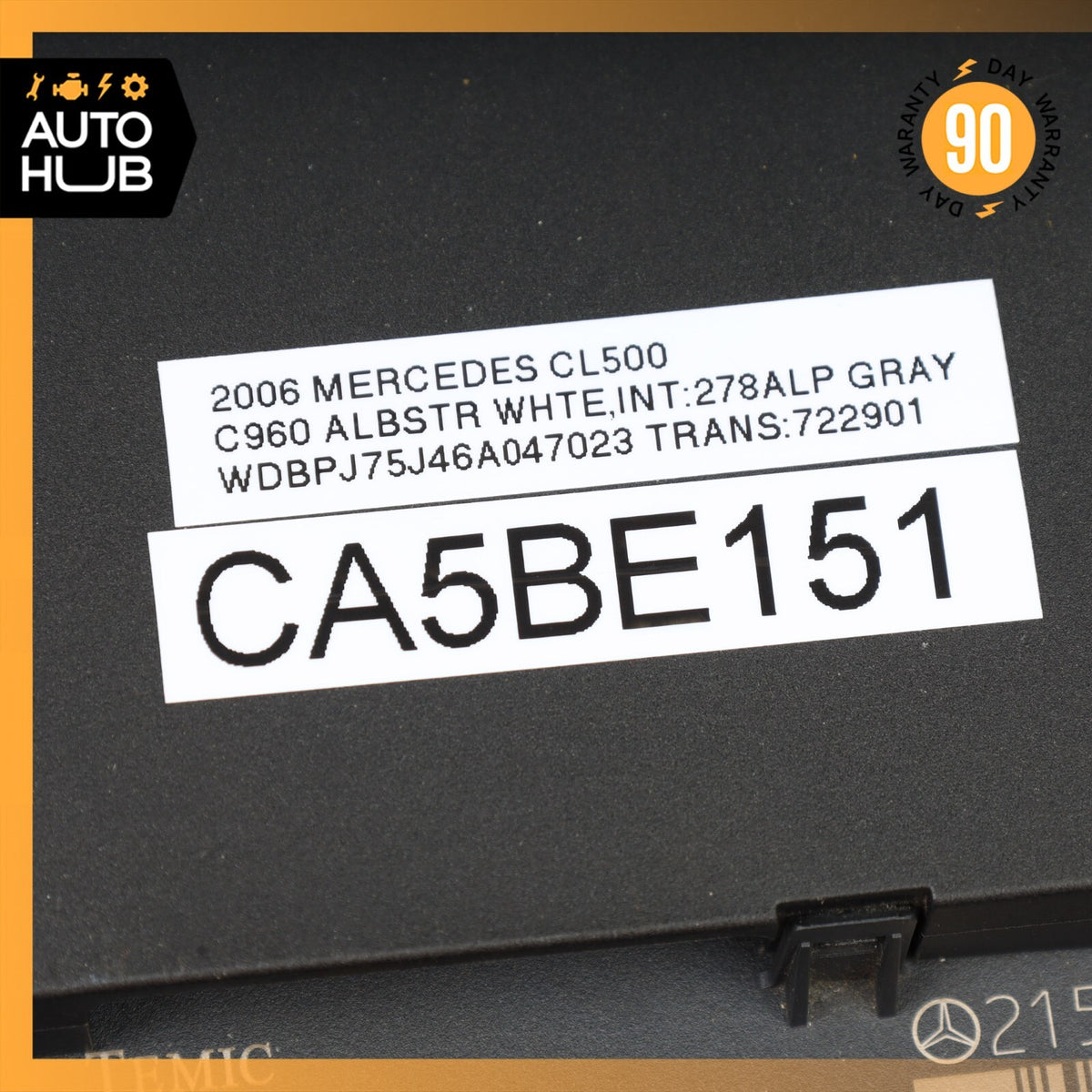 00-06 Mercedes W215 CL500 CL65 AMG Seat Memory Control Module Left Side OEM - photo 10