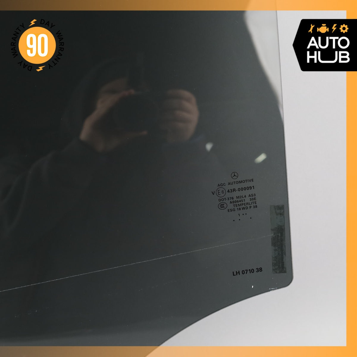 2012 Mercedes W166 ML350 Rear Left Side Window Glass OEM - photo 4