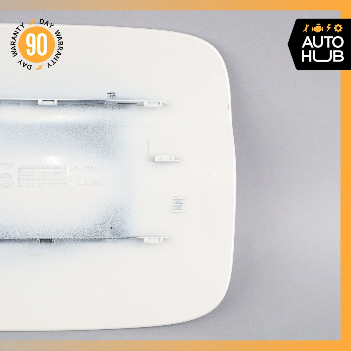 14-19 BMW F15 X5 Fuel Gas Tank Filler Neck Door Cover White 51917312316 OEM - photo 6