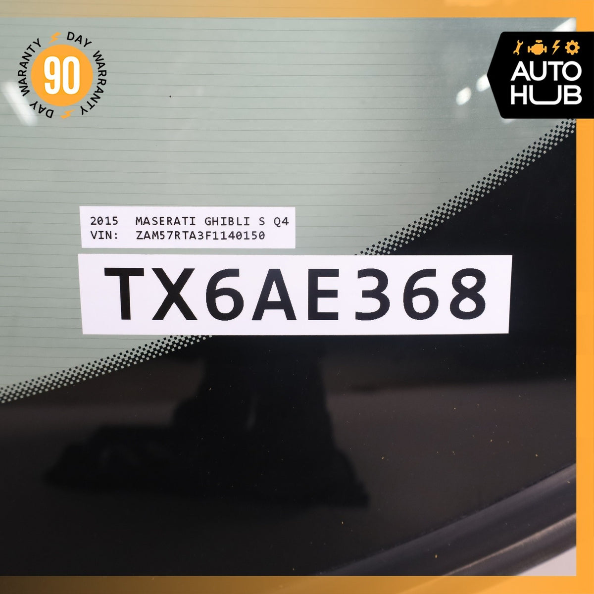 14-24 Maserati Ghibli M157 Rear Windshield Wind Shield Back Glass OEM - photo 17