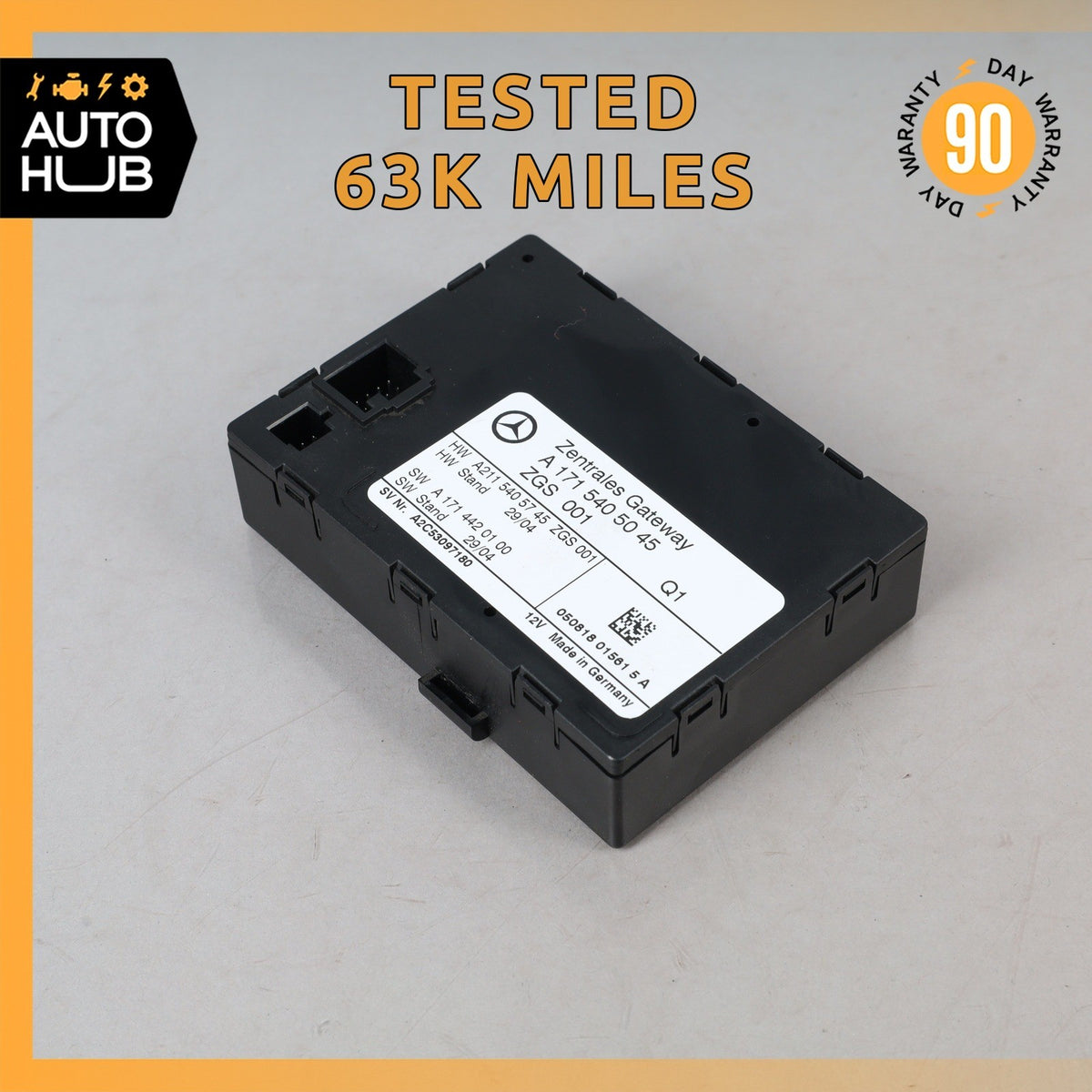 03-11 Mercedes R171 SLK280 E350 Central Gateway Control Module 1715405045 OEM - photo 1
