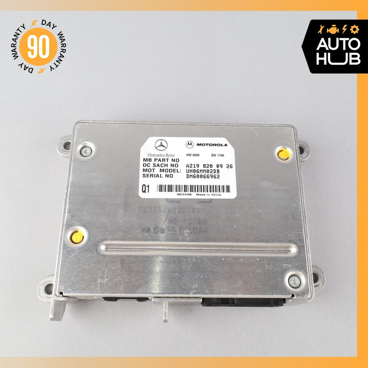 06-12 Mercedes R230 SL550 E350 Communication Control Module 2198200926 OEM - photo 6