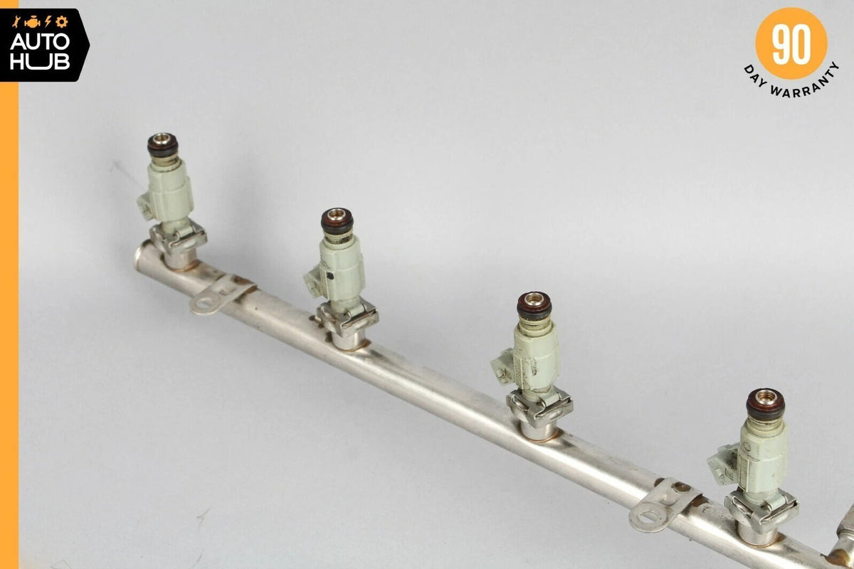 00-06 Mercedes R230 SL500 CLK430 E500 Fuel Injector Rail W/ Injectors OEM - photo 8