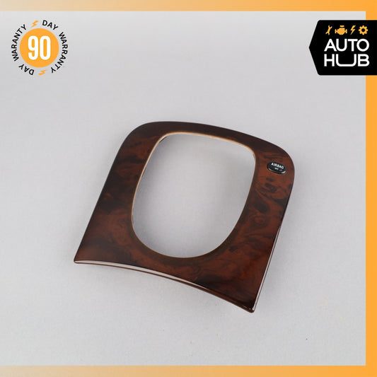00-02 Mercedes W220 S600 S500 Center Console Shifter Bezel Trim Wood OEM - photo 1
