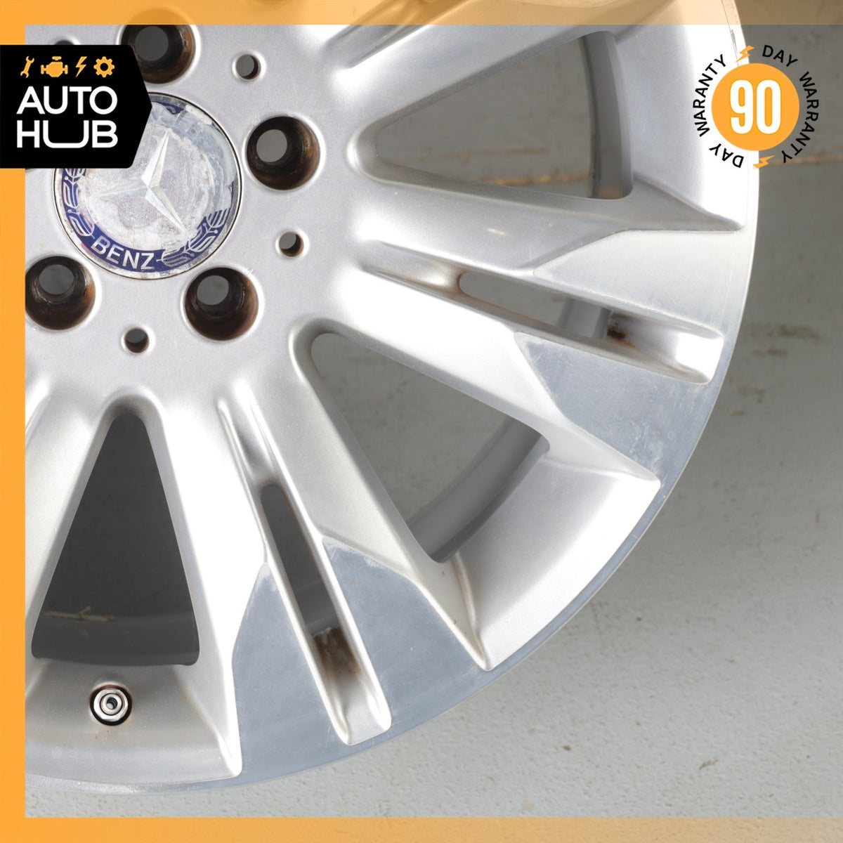 Mercedes W221 S400 S550 CL550 8.5 x 18 18" Wheel Rim Silver 2214017402 OEM - photo 5