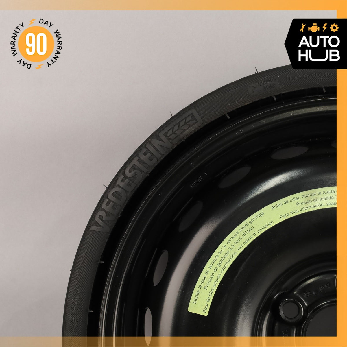 12-20 Mercedes R172 SLC300 SLK350 Donut Spare Tire Wheel Rim 145 70 17" OEM - photo 2