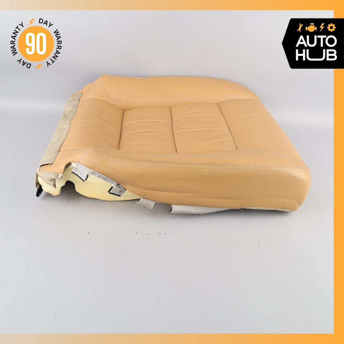 05-10 Porsche Cayenne 955 Front Right Side Seat Lower Cushion Leather Beige OEM - photo 14