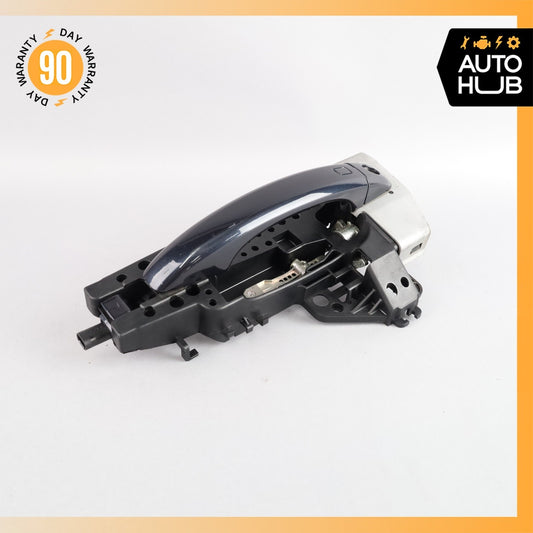 Audi B8 S4 Left Driver Exterior Door Handle w/ Keyless Go Blue 8T0837885B OEM - photo 1