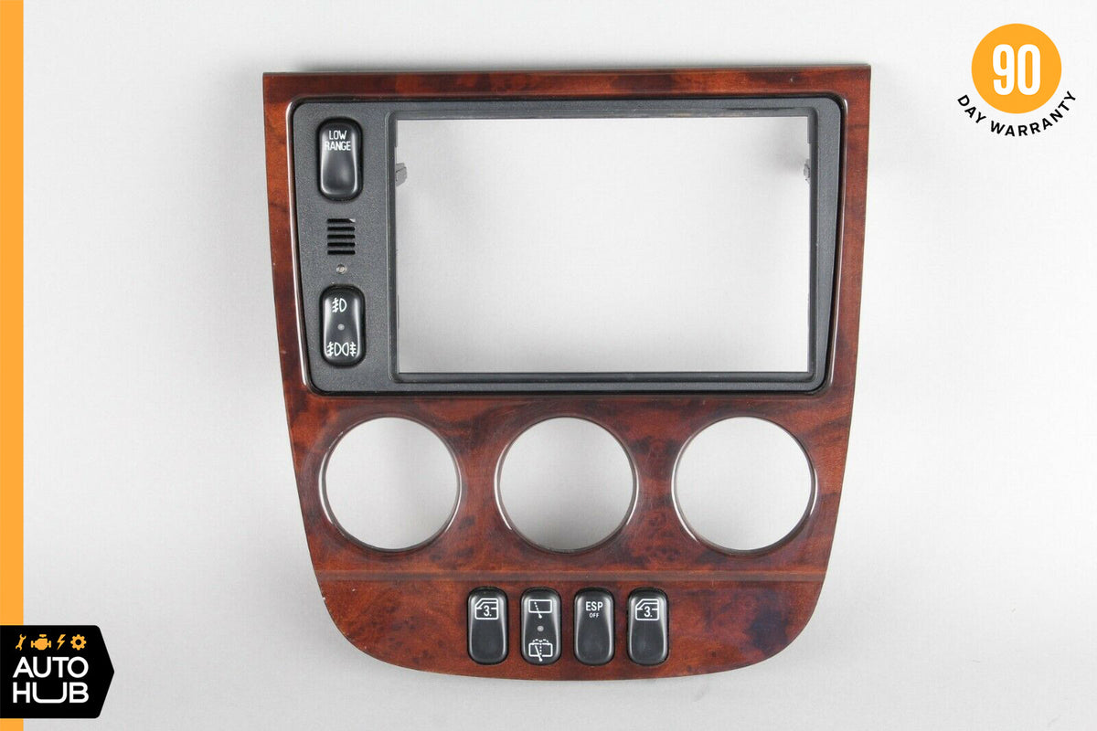 02-05 Mercedes W163 ML320 ML350 ML500 Center Console Trim Bezel Wood OEM - photo 1