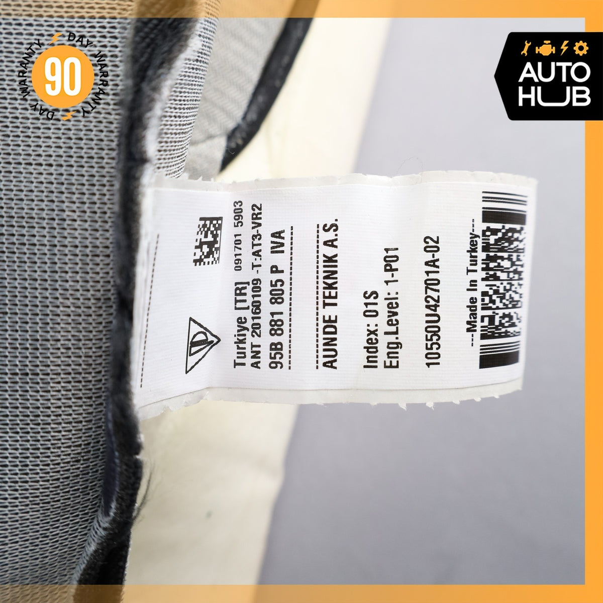 15-18 Porsche Macan 95B GTS Front Left Driver Seat Upper Cushion Suede OEM - photo 17