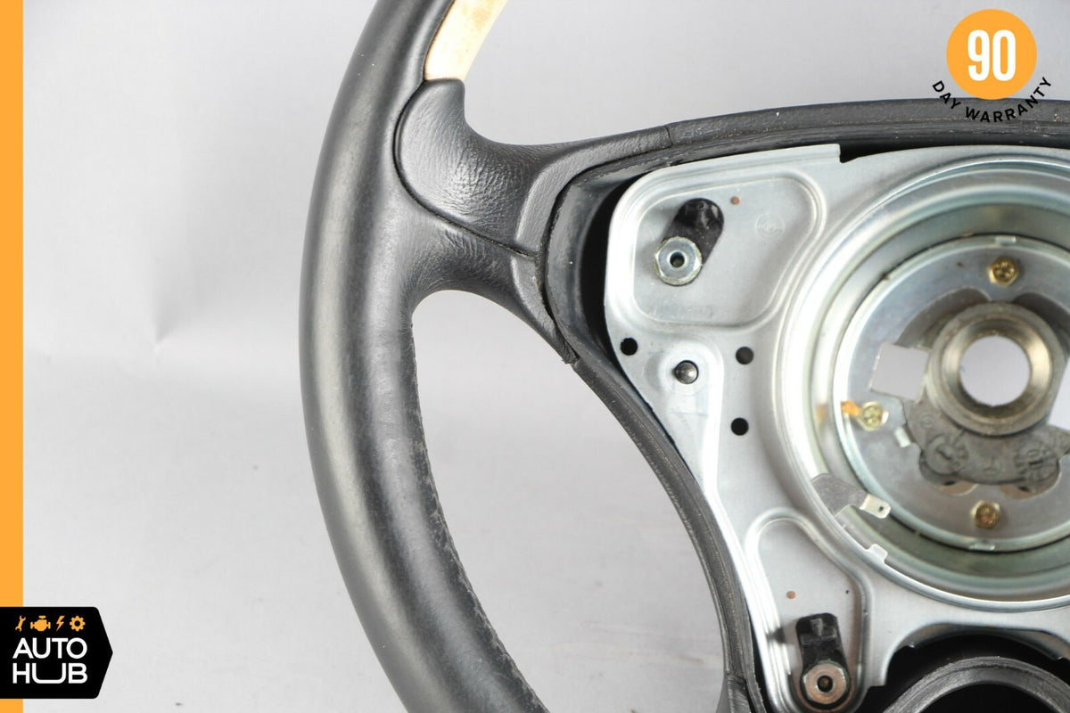 01-04 Mercedes R170 SLK230 SLK320 Driver Steering Wheel Black Beige Two Tone OEM - photo 4