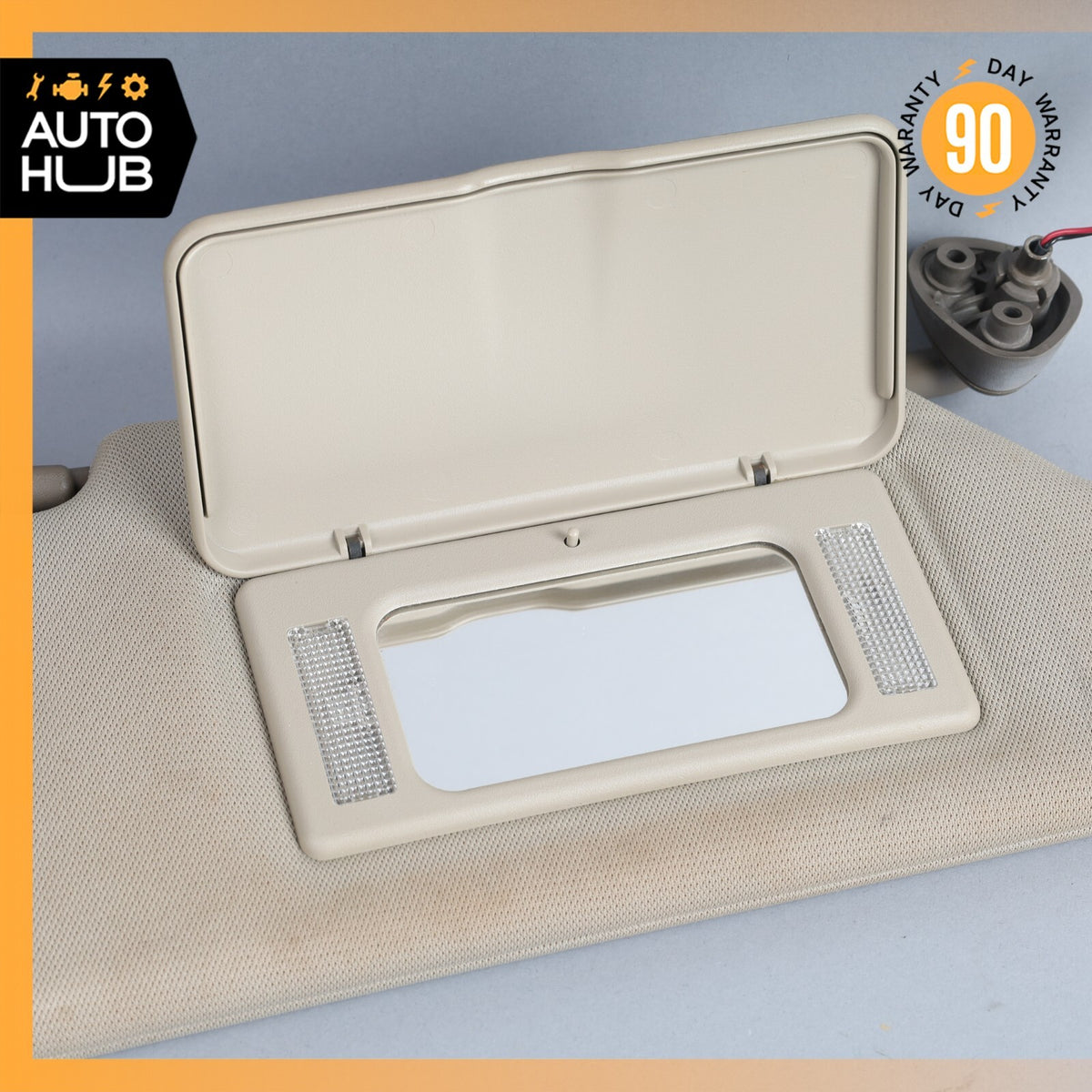 04-05 Cadillac XLR Right Passenger Side Sun Visor Shade Beige 10334541 OEM 69k - photo 12