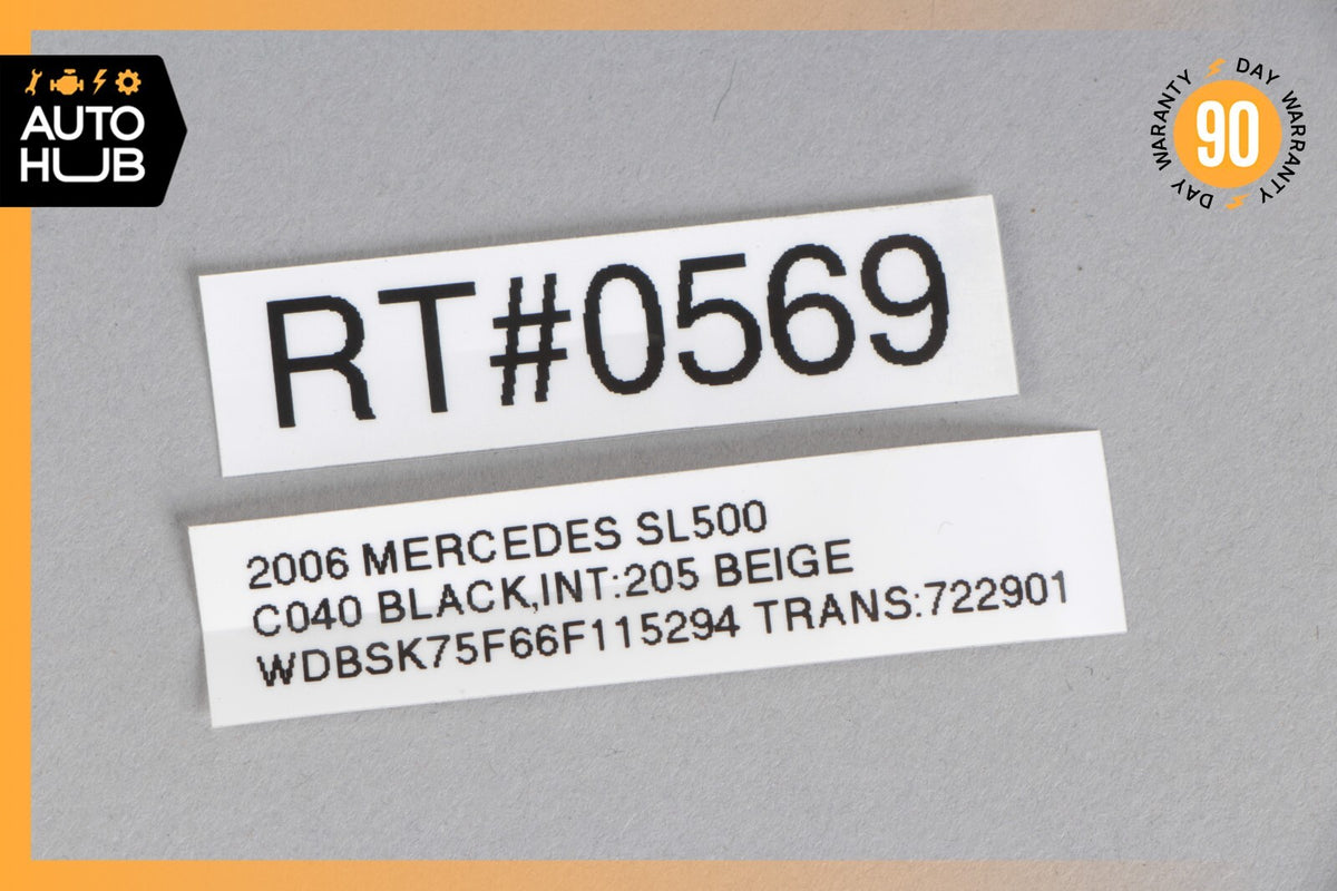 Mercedes R230 SL500 SL55 Convertible Top Main Drive Lift Cylinder Right Side OEM - photo 11